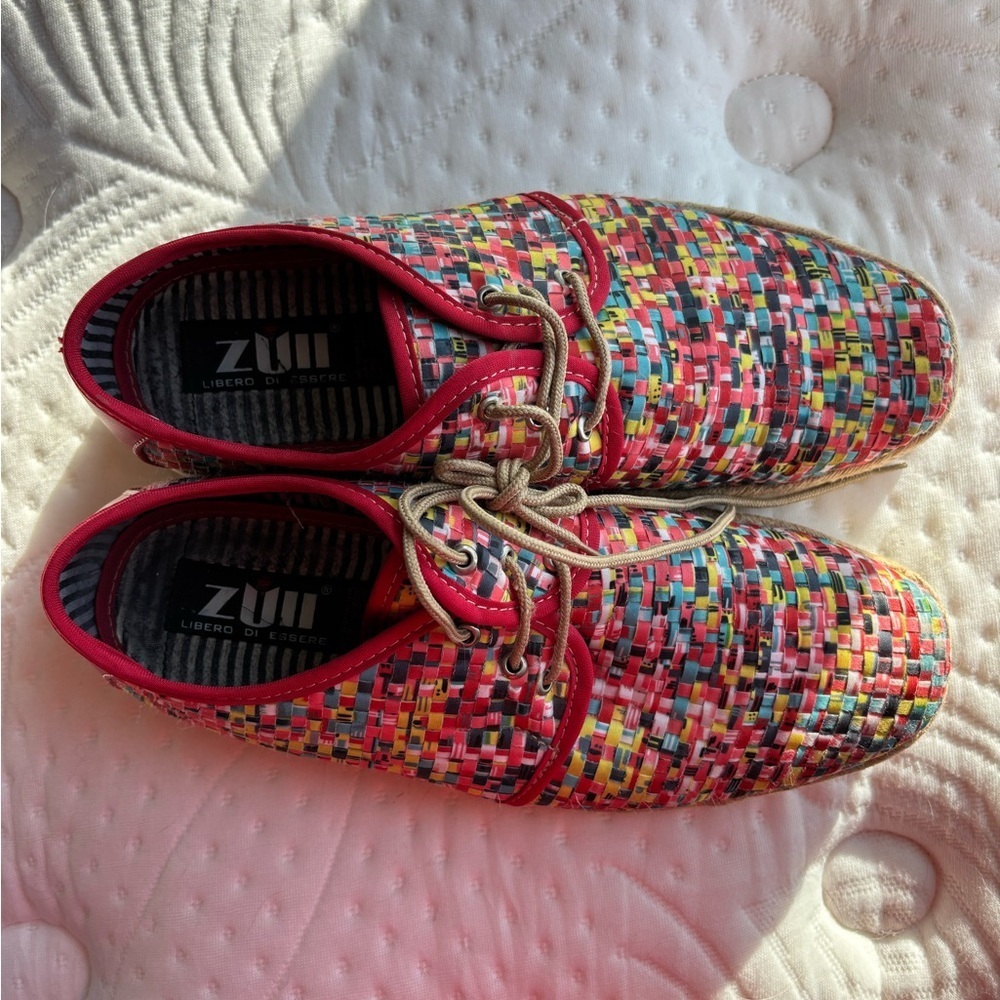 Zui Multicolor Woven Casual Shoes - Picture 2 of 5